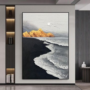 波砂 07 ビーチアート壁装飾海岸 Oil Paintings